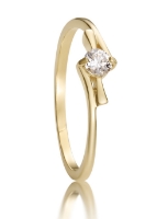 Obrázek Zásnubní prsten LOEE Essence ze žlutého zlata s diamantem