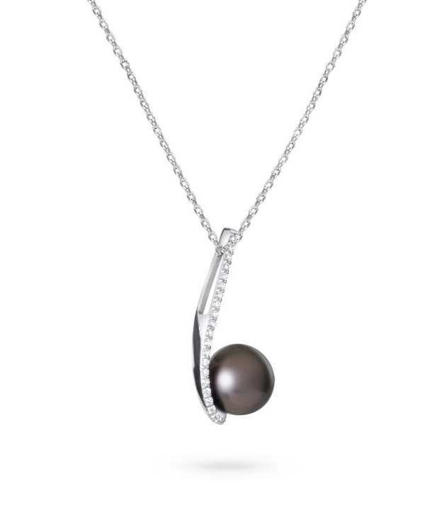 Obrázek Přívěsek LOEE Pearls z bílého zlata s diamanty a perlou