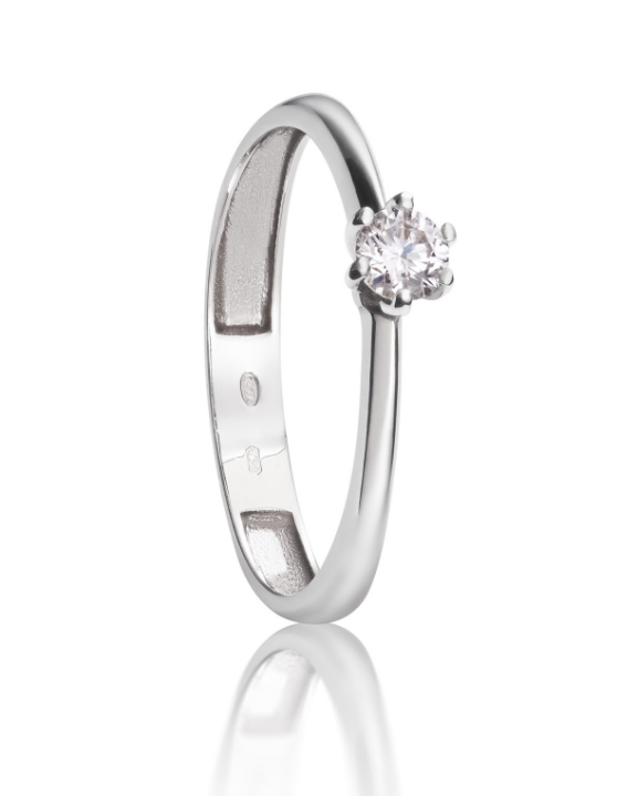 Obrázek Zásnubní prsten LOEE z bílého zlata s diamantem
