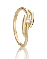 Obrázek Zásnubní prsten LOEE Essence ze žlutého zlata s diamantem