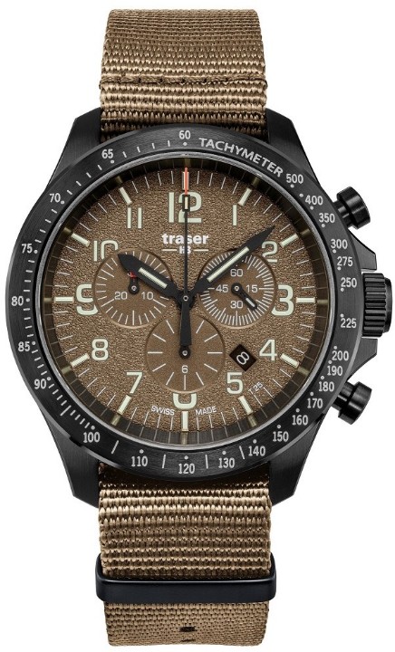 Obrázek Traser P67 Officer Pro Chronograph Khaki + UV svítilna zdarma