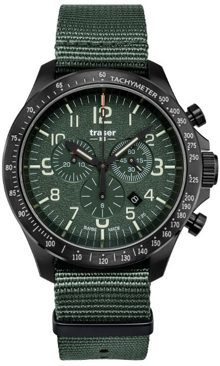 Obrázek Traser P67 Officer Pro Chronograph Green + UV svítilna zdarma