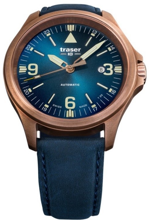 Obrázek Traser P67 Officer Pro Automatic Bronze Blue + UV svítilna zdarma