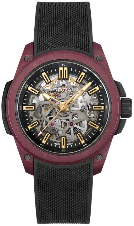 Obrázek Norqain Independence Wild One Skeleton Burgundy Limited Edition