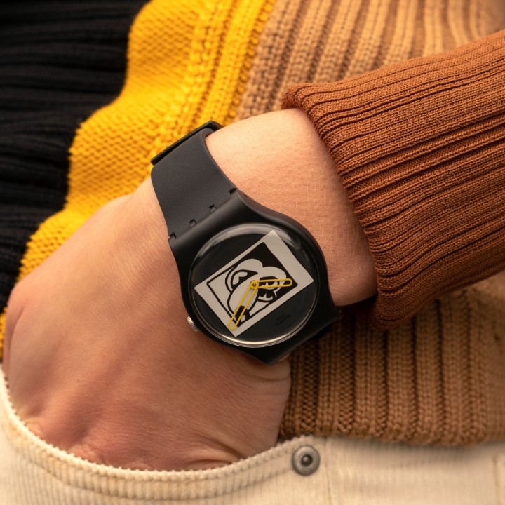 Obrázek Swatch Mickey Blanc Sur Noir