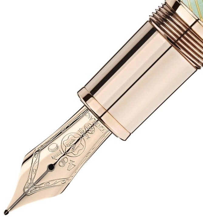 Obrázek Plnicí pero Montblanc Meisterstück Calligraphy Solitaire Celadon Dégradé