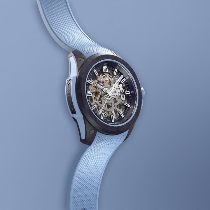 Obrázek NORQAIN Independence Wild One Skeleton Ice Blue XS strap Limited Edition