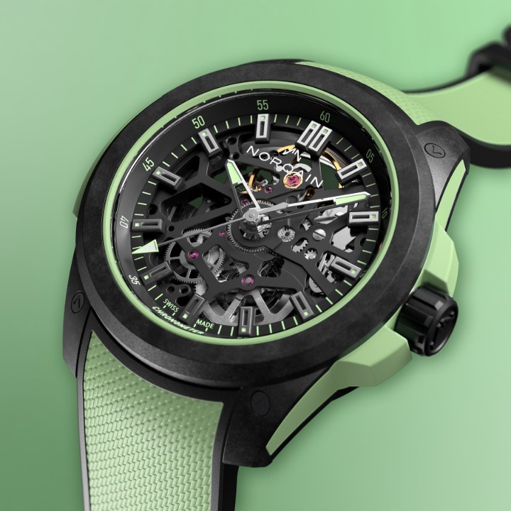 Obrázek NORQAIN Independence Wild One Skeleton Mint XS strap Limited Edition
