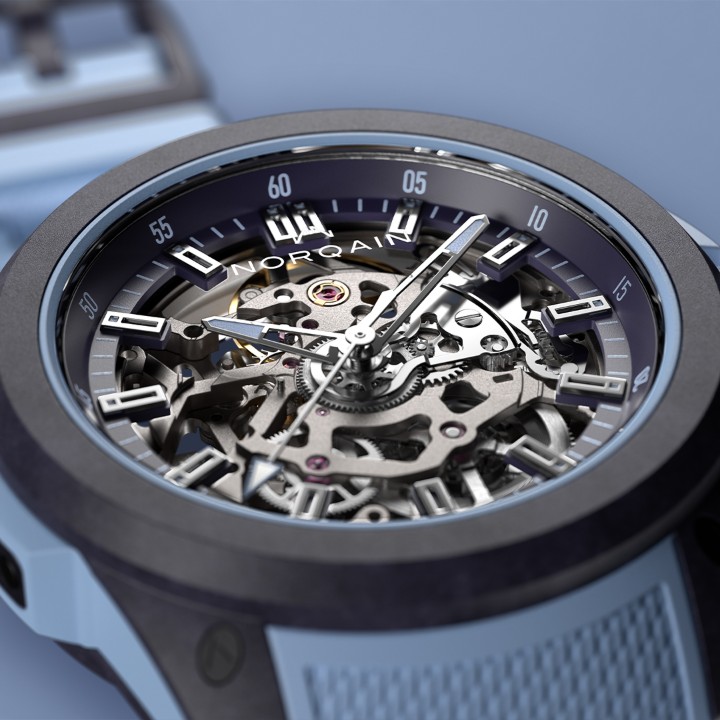 Obrázek NORQAIN Independence Wild One Skeleton Ice Blue XS strap Limited Edition