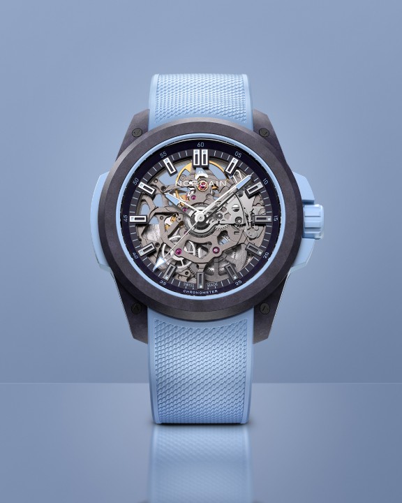 Obrázek NORQAIN Independence Wild One Skeleton Ice Blue XS strap Limited Edition