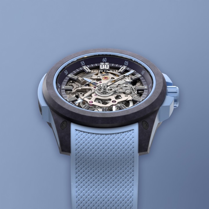 Obrázek NORQAIN Independence Wild One Skeleton Ice Blue XS strap Limited Edition