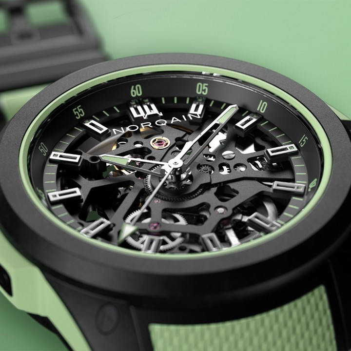 Obrázek NORQAIN Independence Wild One Skeleton Mint XS strap Limited Edition