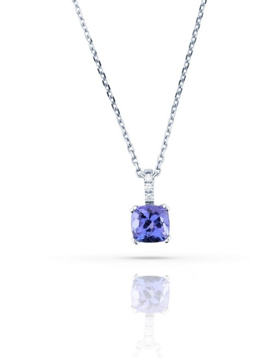 Obrázek Přívěsek LOEE Palette Diamonds z bílého zlata s diamanty a tanzanitem