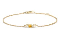 Obrázek Náramek LOEE Sparkle ze žlutého zlata s diamanty a multisafíry