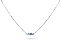 Zobrazit detail produktu - Náhrdelník LOEE Sparkle z bílého zlata s diamanty a multisafíry Obrázek Náhrdelník LOEE Sparkle z bílého zlata s diamanty a multisafíry