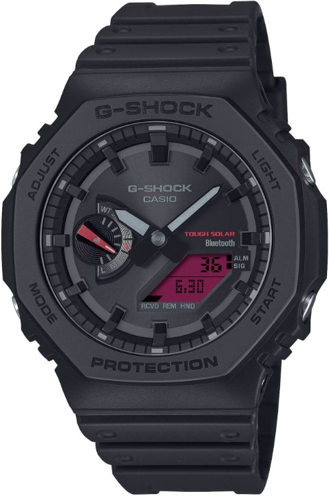 Obrázek Casio G-Shock Carbon Core Guard Tough Solar Bluetooth Black and Bold Red