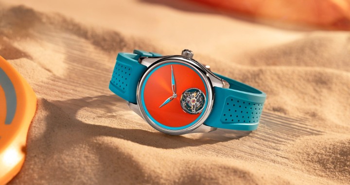 Obrázek H. Moser & Cie Pioneer Tourbillon Spiced Aqua