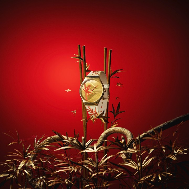 Obrázek Swatch Golden Red Bamboo
