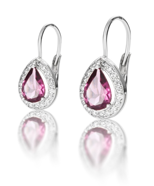 Obrázek Náušnice LOEE Palette Diamonds z bílého zlata s diamanty a turmalíny