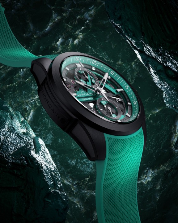 Obrázek NORQAIN Independence Skeleton Chrono Jade Limited Edition