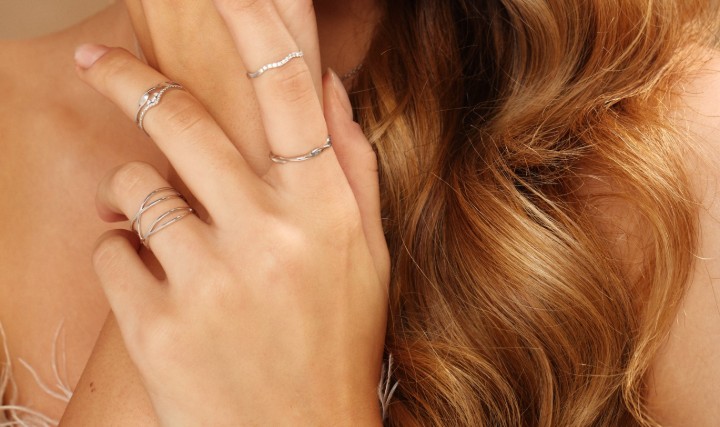 Obrázek Prsten LOEE Essence z bílého zlata