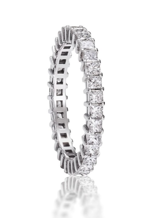 Obrázek Prsten LOEE Charm z bílého zlata s diamanty