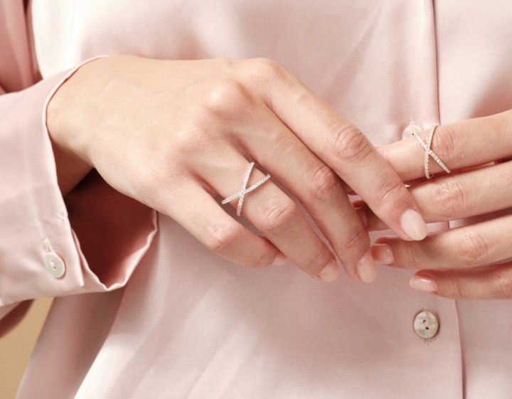 Obrázek Prsten Loee Pure z bílého zlata s diamanty