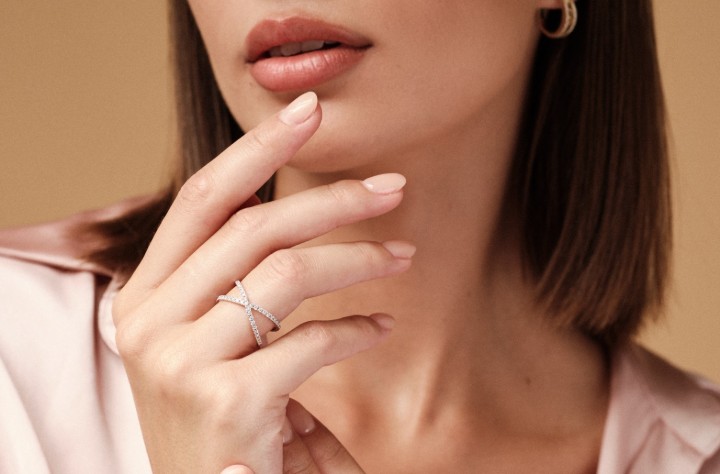 Obrázek Prsten Loee Pure z bílého zlata s diamanty