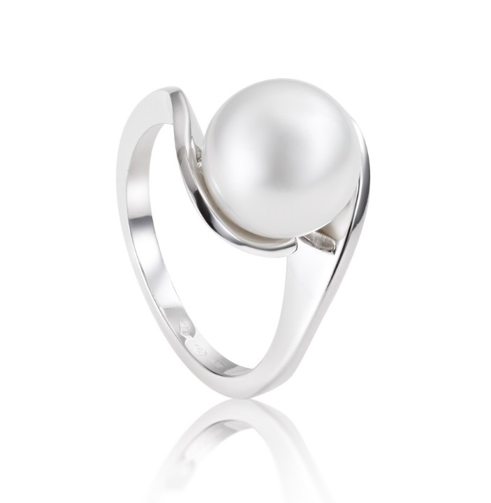 Obrázek Prsten LOEE Pearls z bílého zlata s perlou