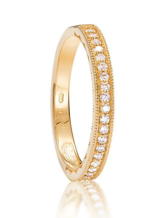 Obrázek Prsten LOEE ze žlutého zlata s diamanty