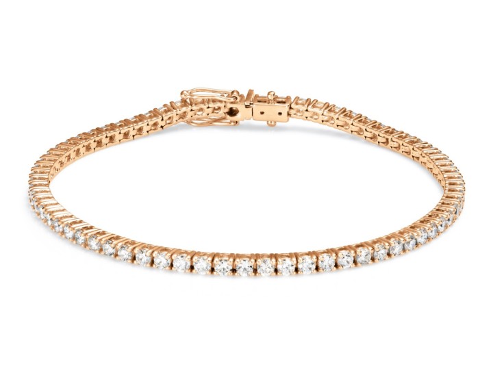 Obrázek Náramek LOEE Charm z růžového zlata s diamanty