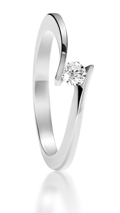 Obrázek Zásnubní prsten LOEE z bílého zlata s diamantem