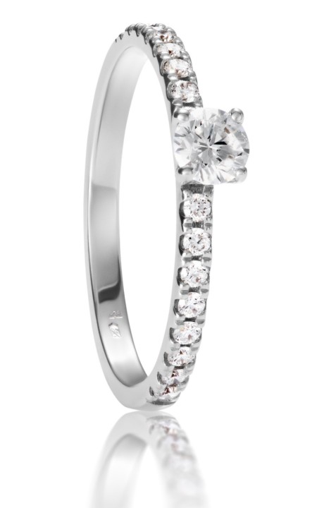 Obrázek Zásnubní prsten LOEE z bílého zlata s diamanty