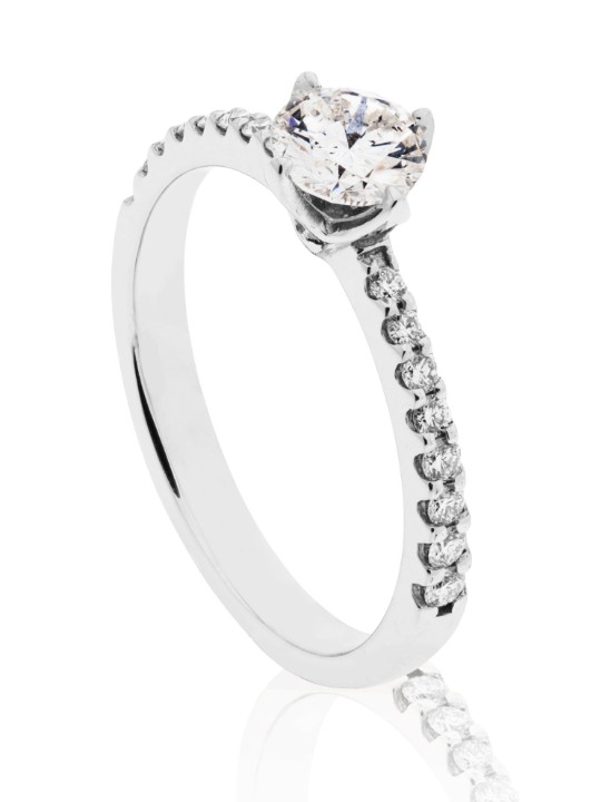 Obrázek Prsten LOEE z bílého zlata s diamanty