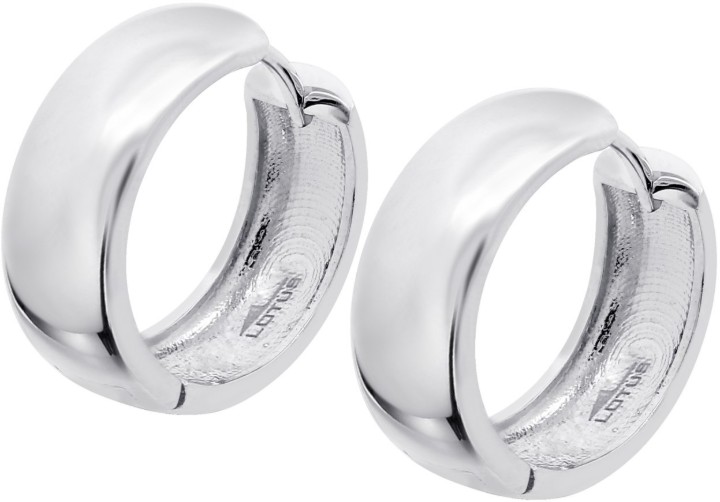 Obrázek Náušnice Lotus Silver Hoops