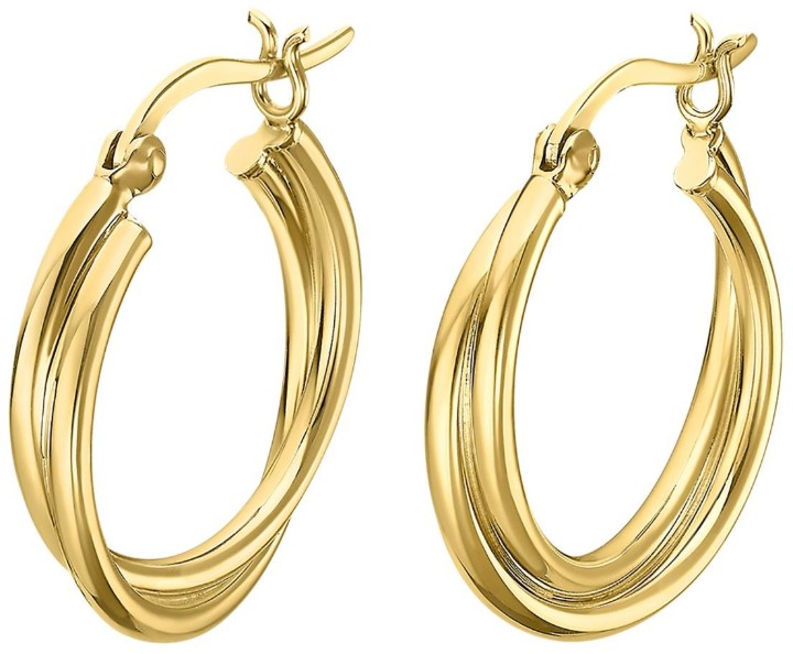 Obrázek Náušnice Lotus Silver Hoops