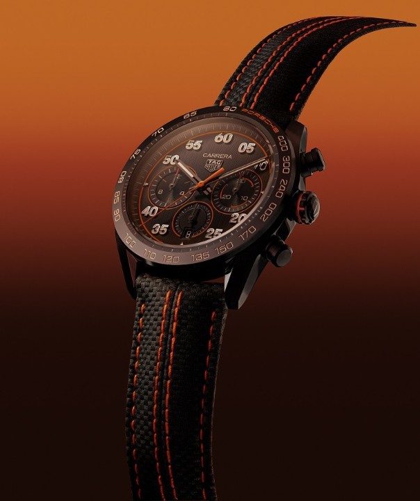 Obrázek Tag Heuer Carrera Chronograph x Porsche Orange Racing Special Edition