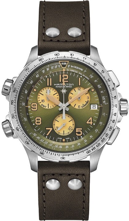 Obrázek Hamilton Khaki Aviation X-Wind GMT Chrono Quartz