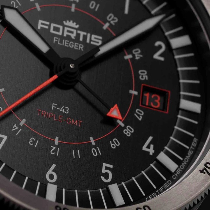 Obrázek Fortis Flieger F-43 Triple GMT