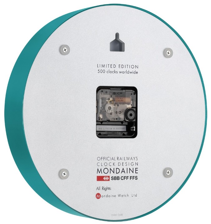 Obrázek Nástěnné hodiny MONDAINE Transformative Teal Limited Edition