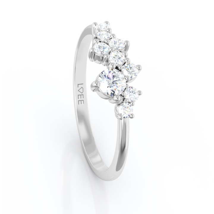 Obrázek Prsten LOEE Sparkle z bílého zlata s diamanty