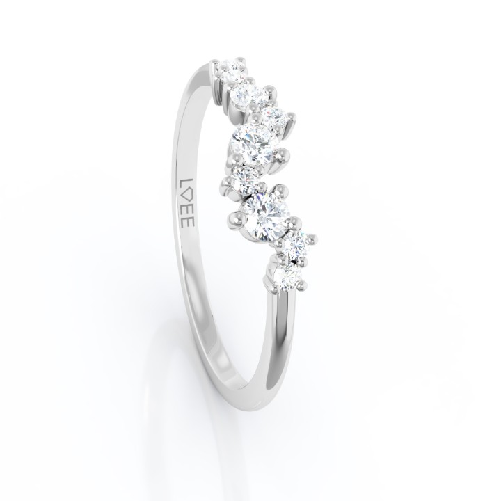 Obrázek Prsten LOEE Sparkle z bílého zlata s diamanty